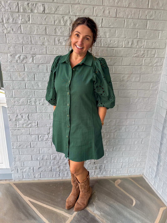 The Evergreen Charm Dress