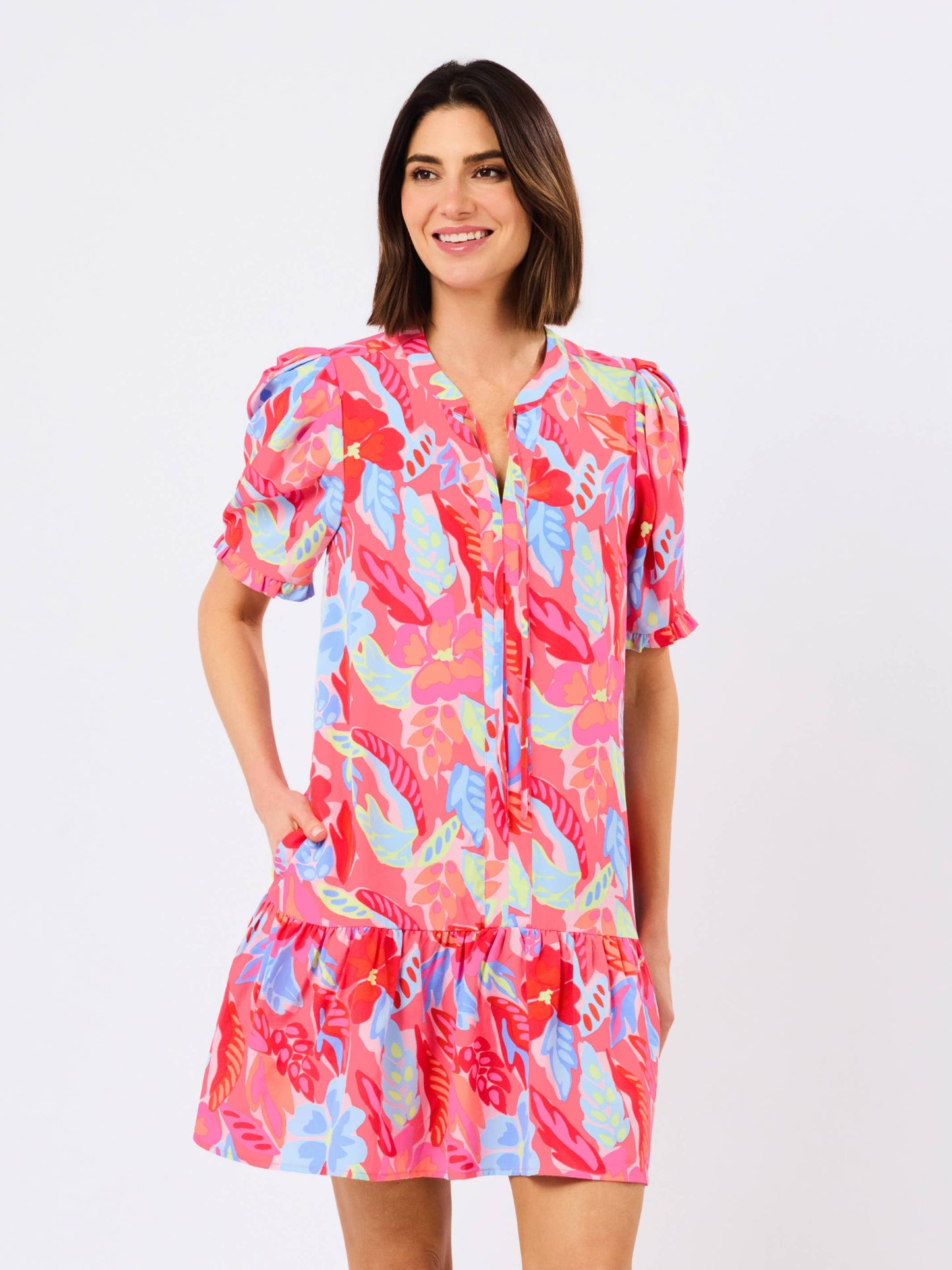 Natalia Dress | Fiji Breeze Pink