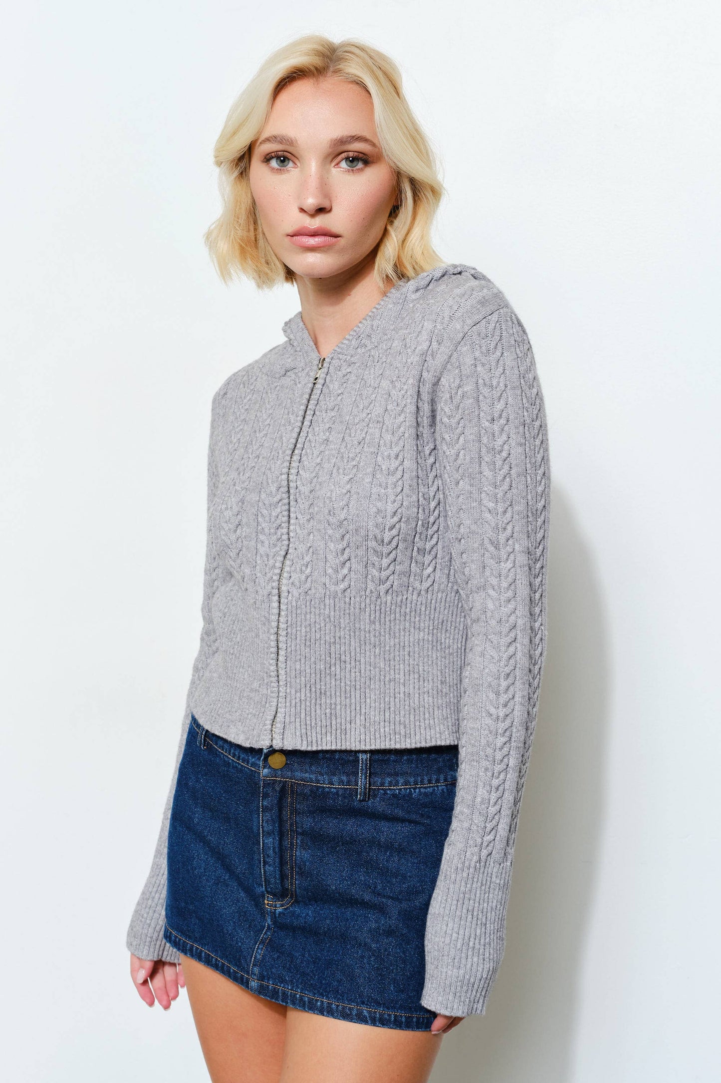 RIVER ZIP CARDIGAN - Knitwear, Cozy, Cute