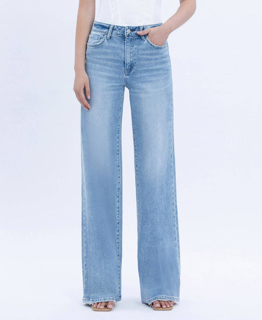 HIGH RISE FULL LENGTH WIDE JEANS