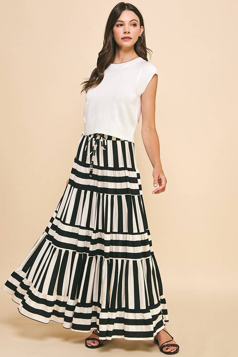 Fun Tiered Maxi Skirt