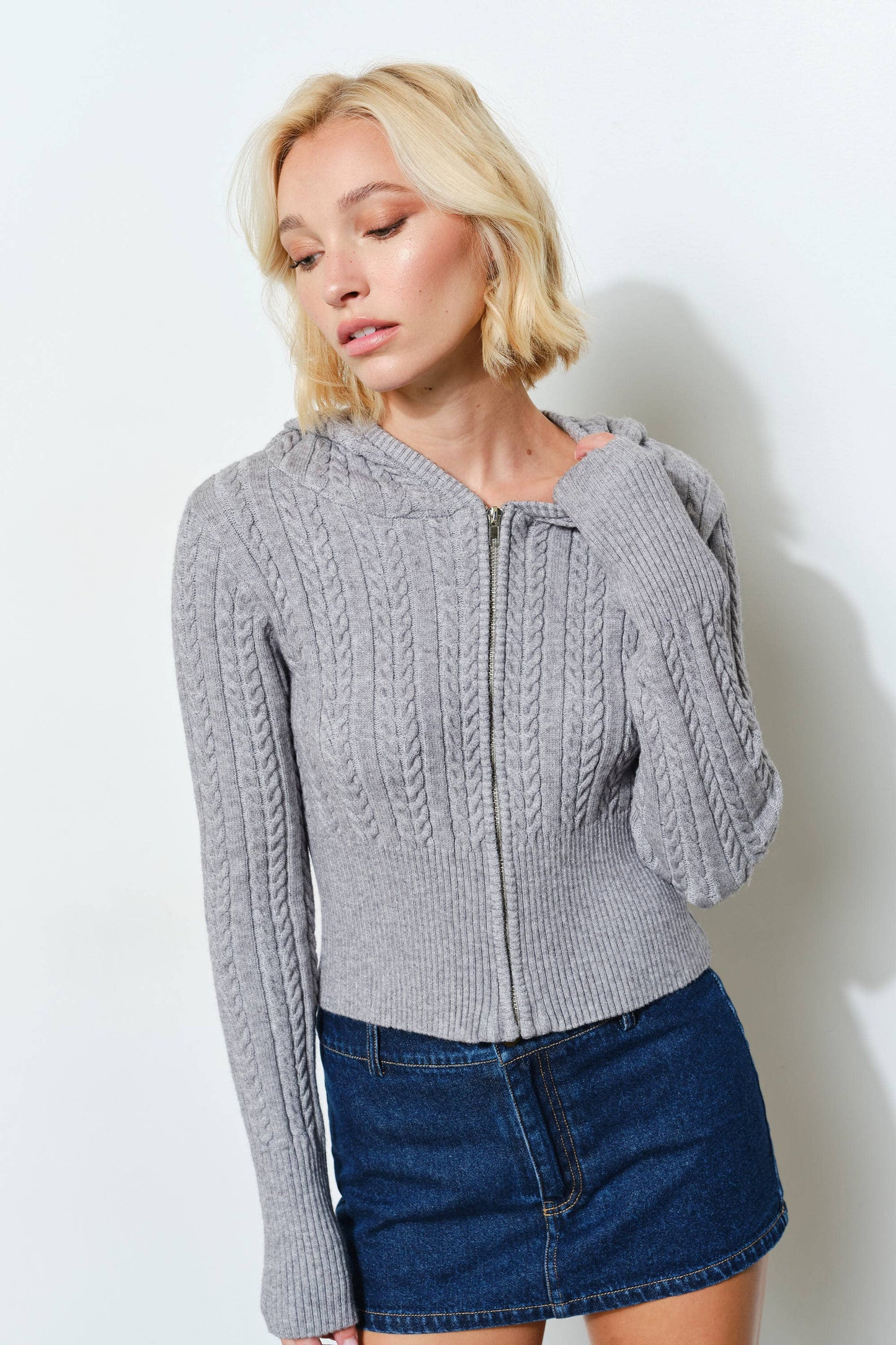 RIVER ZIP CARDIGAN - Knitwear, Cozy, Cute