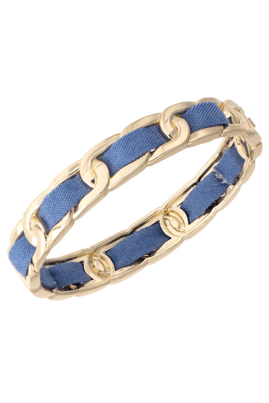 Dallas Denim Hinge Bangle