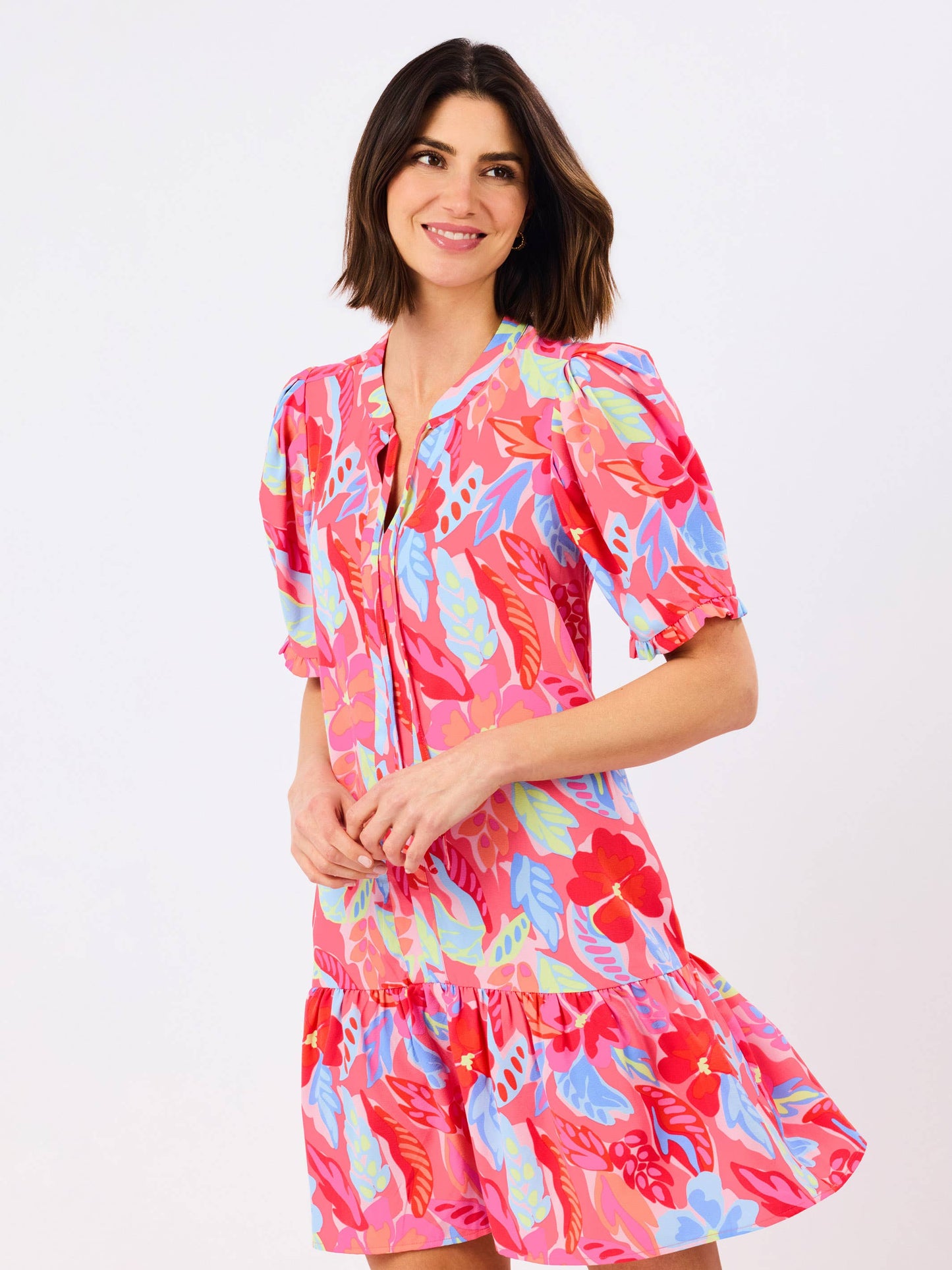 Natalia Dress | Fiji Breeze Pink