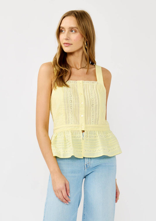 Ruffle Lace Peplum Top
