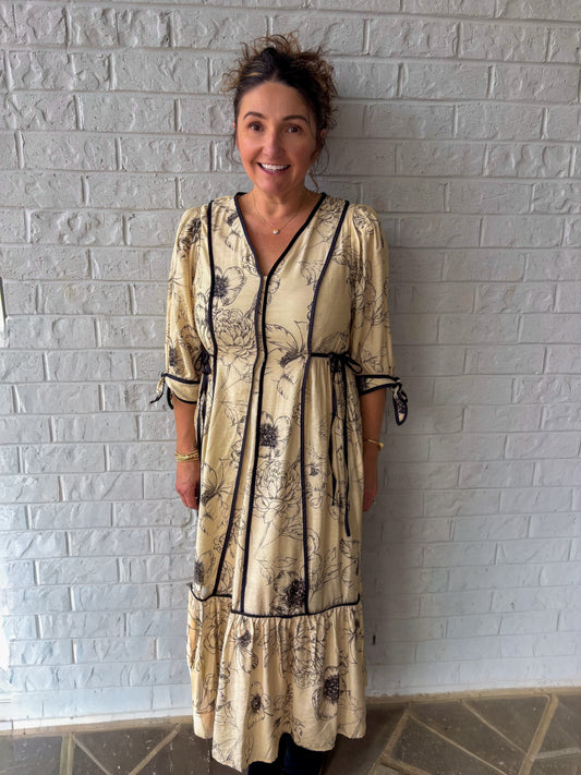Whispering Pedals Maxi Dress