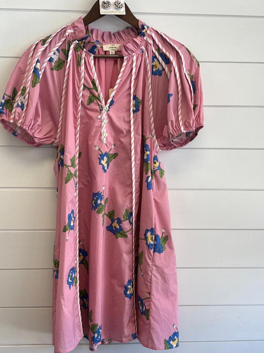 Pink and Blue Floral By Entro
