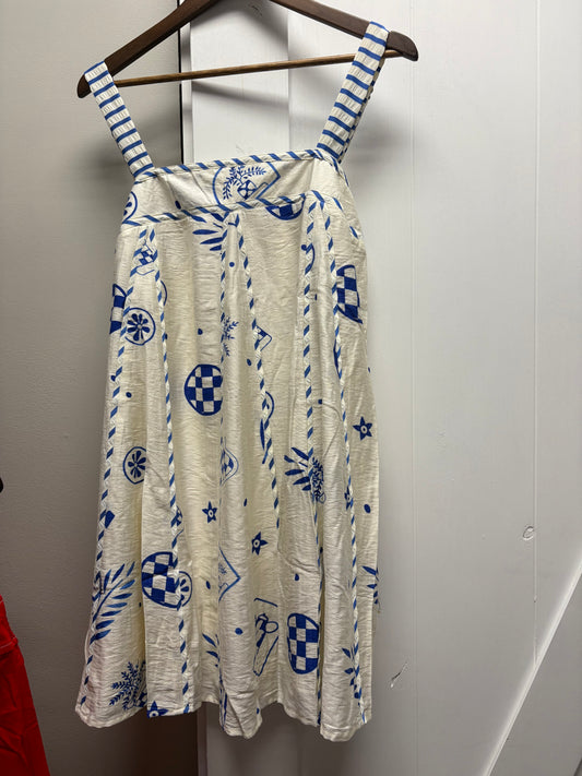 A Blue and White Dress by Entro