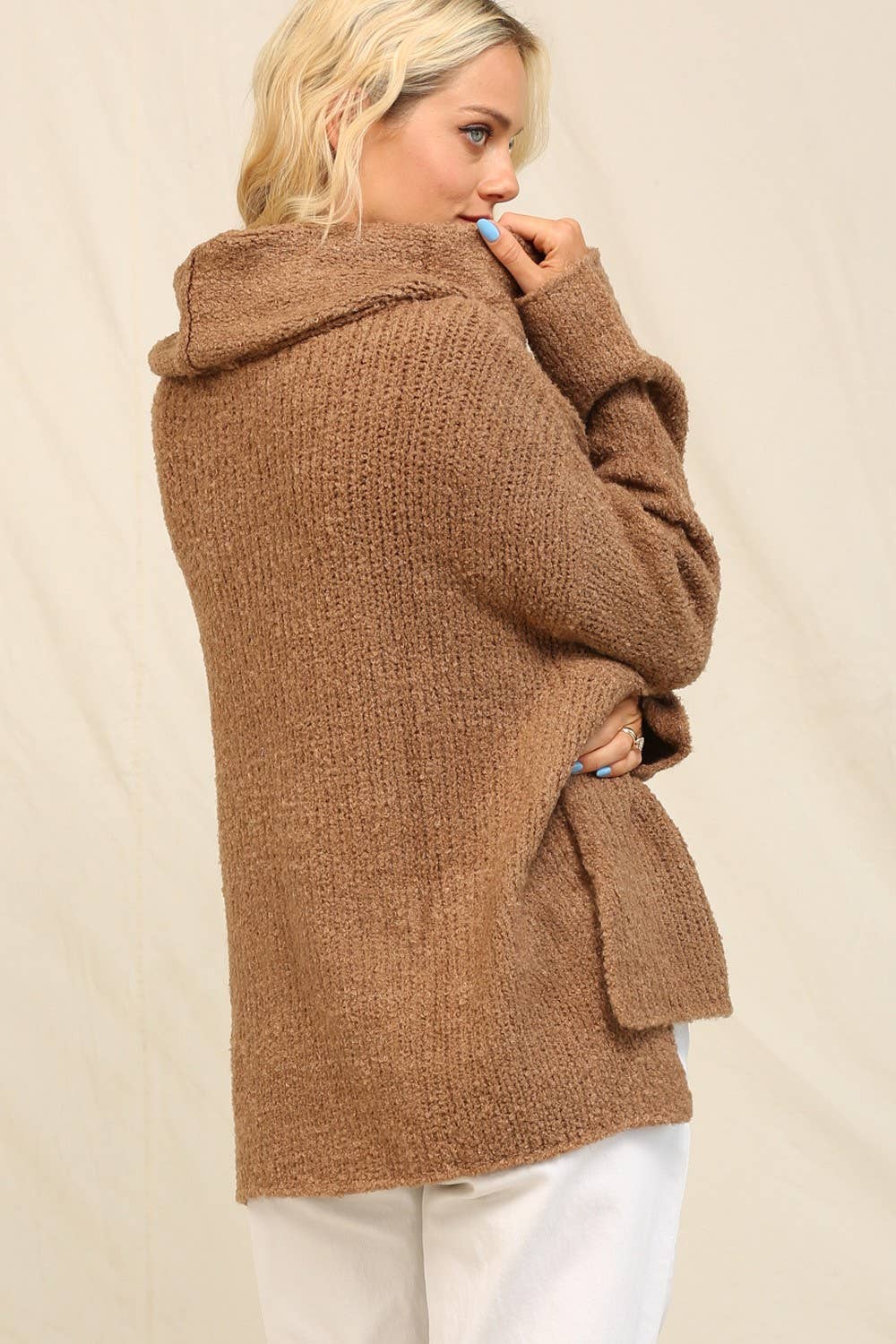 Soft And Slouchy, This Fuzzy Cowl-Neck Pullover