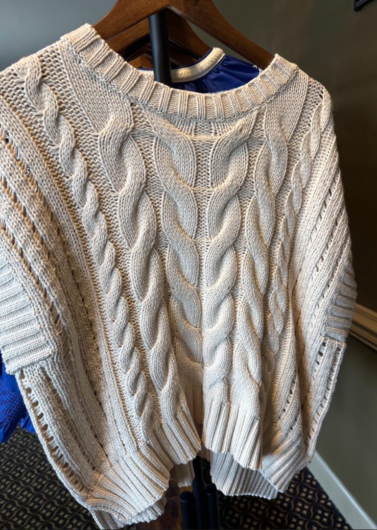Sleeveless Cream Sweater