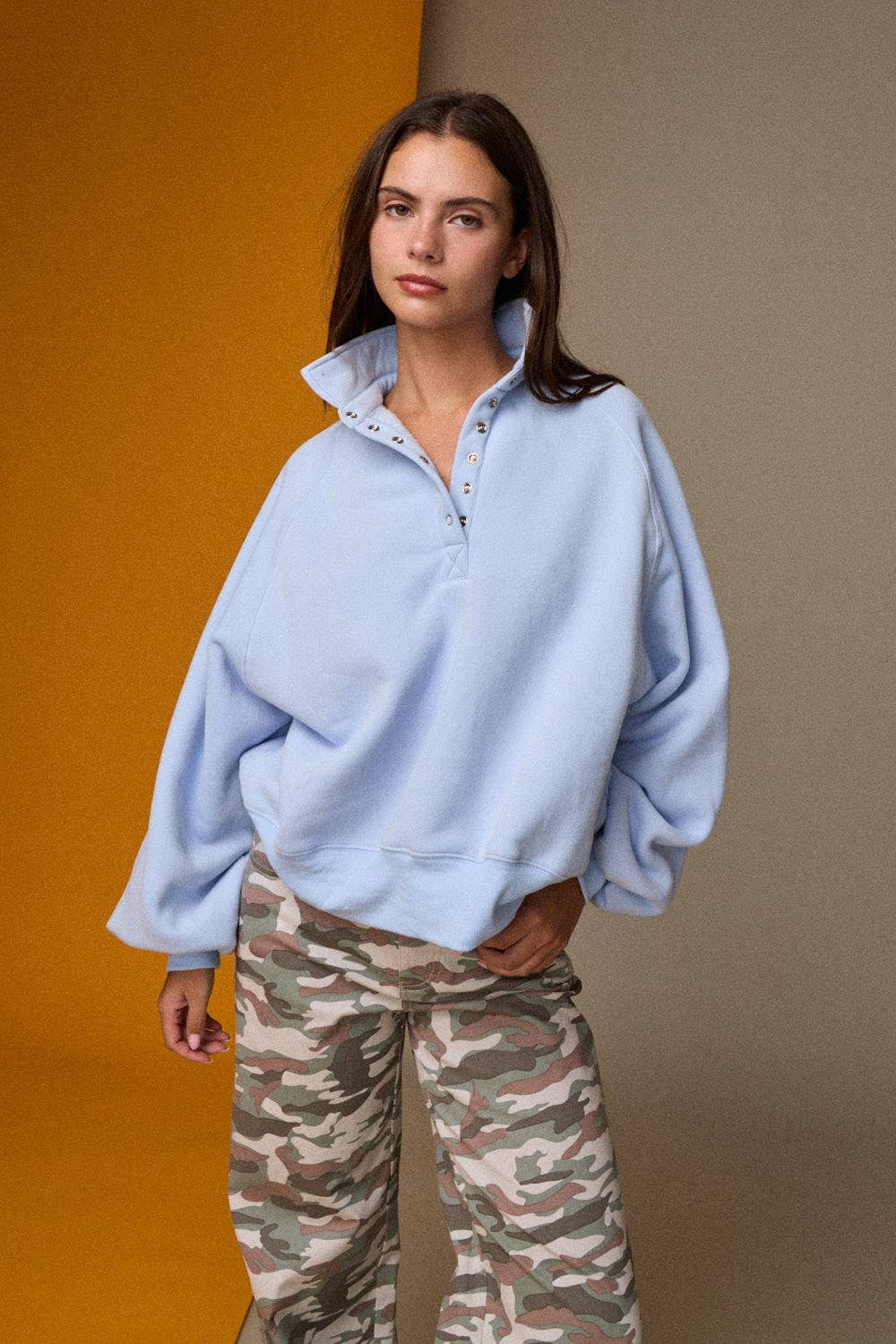 PT16060 - Piper Snap Button Collared Sweater