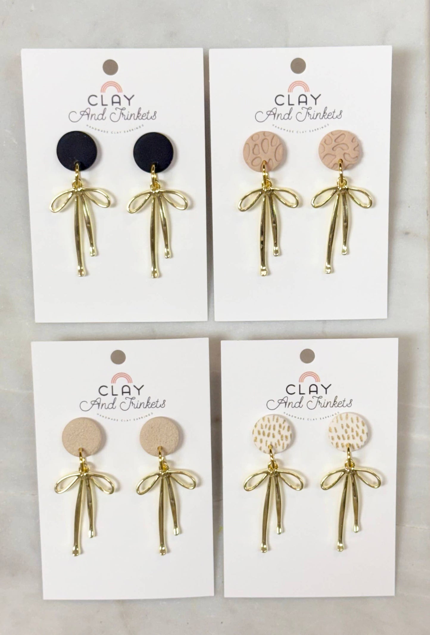 Bow Dangle Drop Earrings