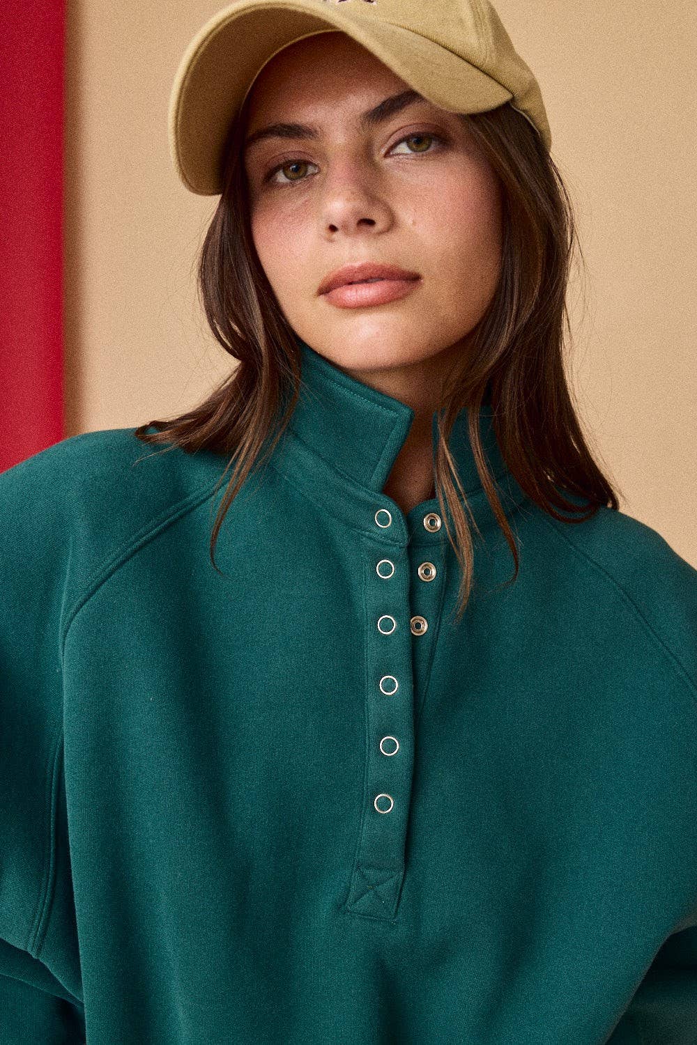 PT16060 - Piper Snap Button Collared Sweater